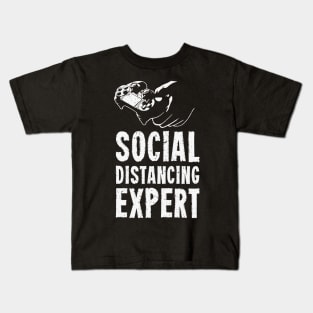 Social Distancing Expert Kids T-Shirt